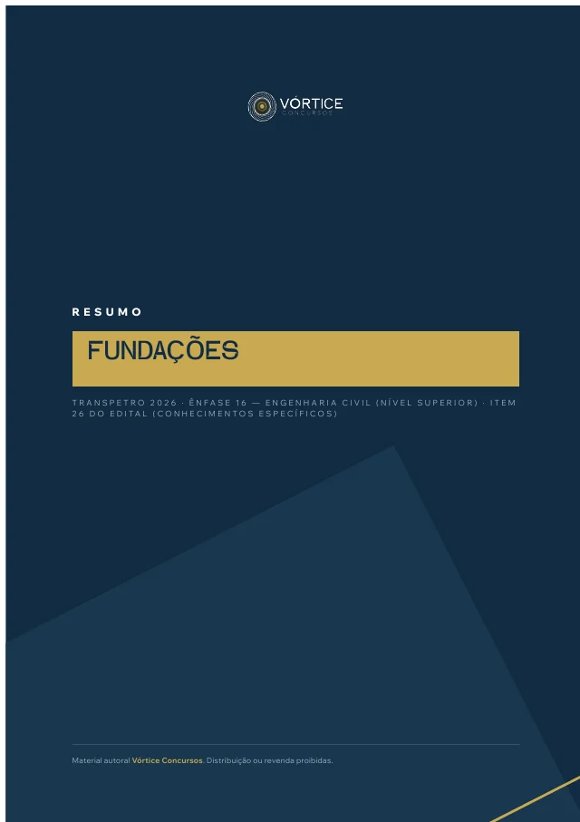 Capa do resumo 10, Fundações