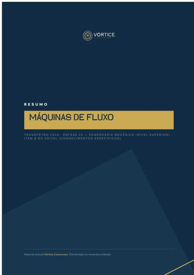 Capa do resumo 08, Máquinas de Fluxo